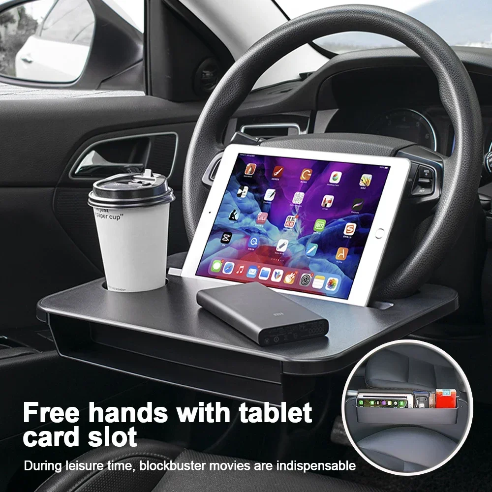 Laptop Accessories Table - 多用途カートレイ、ラップトップデスクパッド、マウントスタンド、食事用、仕事用、ハンドル用ダイニングテーブル、ブラケットボード、シート隙間埋めオーガナイザー