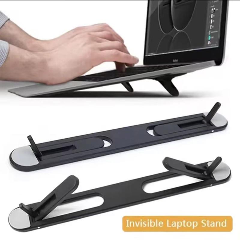 Laptop Accessories Cooling Pad - 【F】ノートパソコン用冷却スタンド（1/2個入り）。汎用タイプで、ノートパソコンの冷却効果を高め、目立たないデザインのブラケットとしても使用できるアクセサリー。