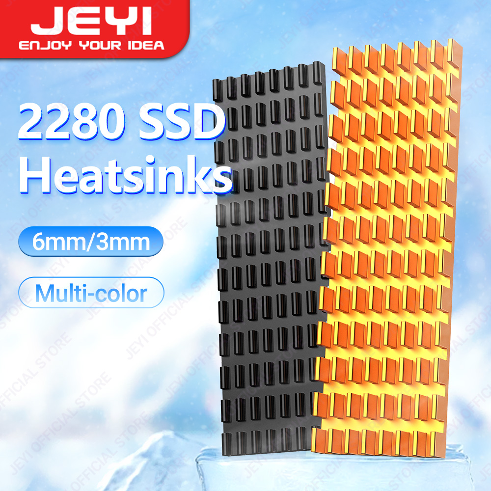 Laptop Accessories Cooling Pad - Ssdアルミニウムヒートシンク,マルチバージョン,サーマルパッド付きnvmeラジエーター,ps5用ダストペーパー,pc,ラップトップ,m2 JEYI-M.2 ssd,2280