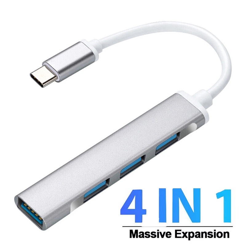 Laptop Accessories Nearby - 4-in-1 Type-Cエクステンダーハブ 4ポートUSB Cハブ マルチスプリッターアダプター OTGハブ