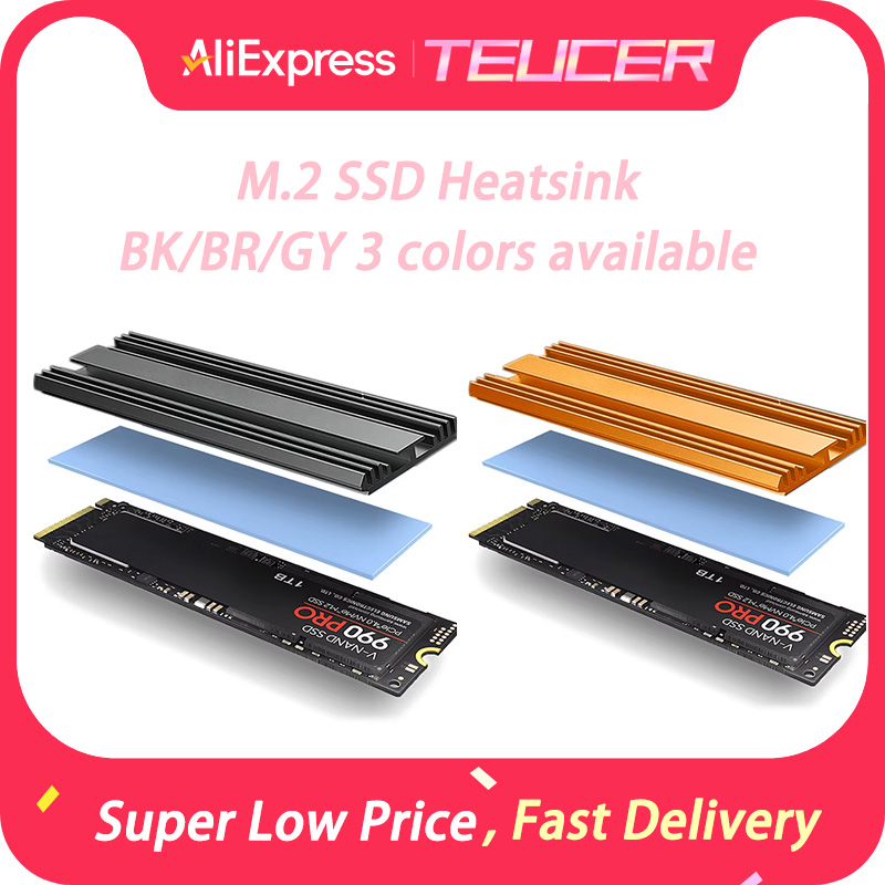 Laptop Accessories Cooling Pad - TEUCER M2 2280 ソリッドステートハードディスクアルミニウムラジエーター M.2 SSD
