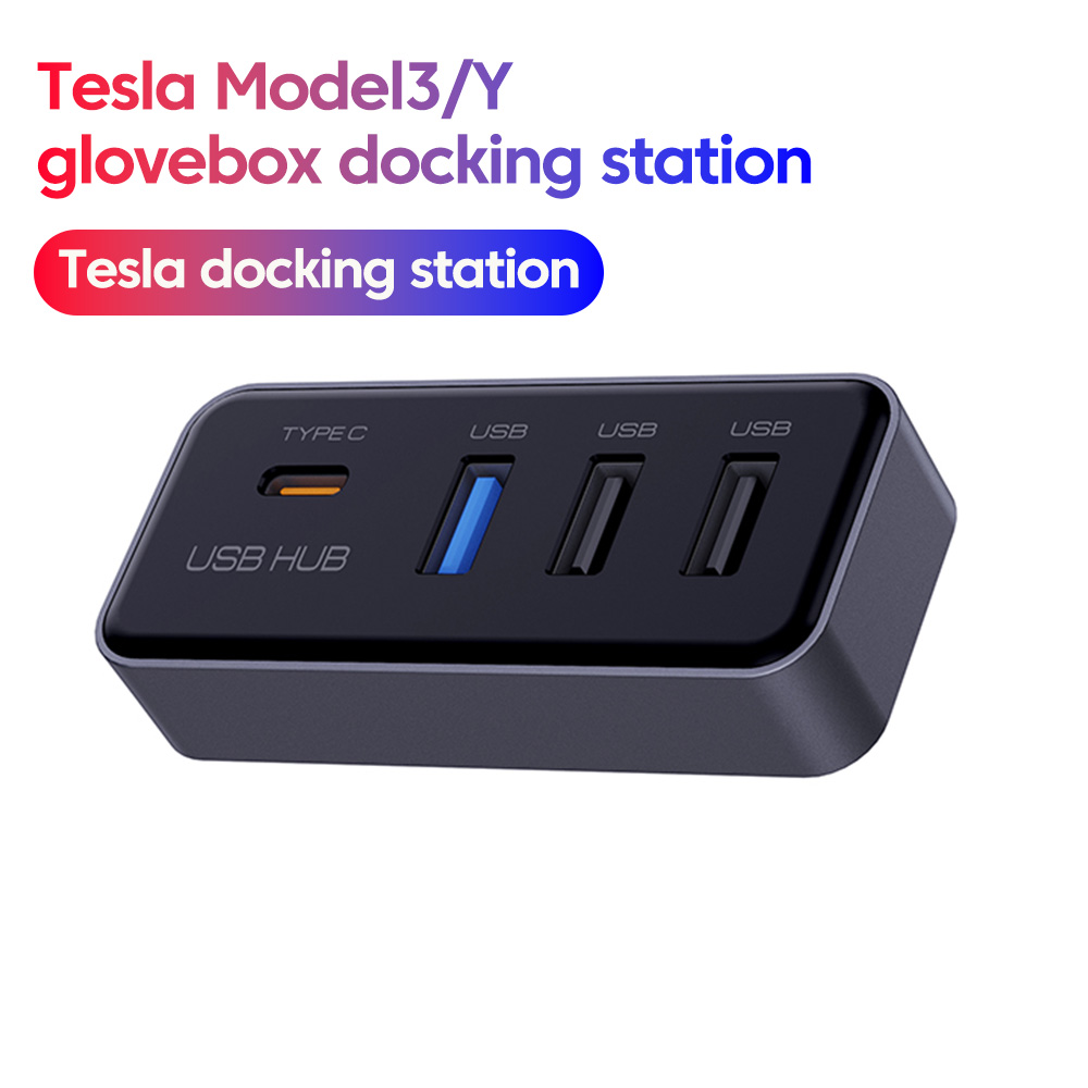 Usb C Docking Hub - 4 in 1 USBハブドッキングステーション テスラ モデル3/Y
