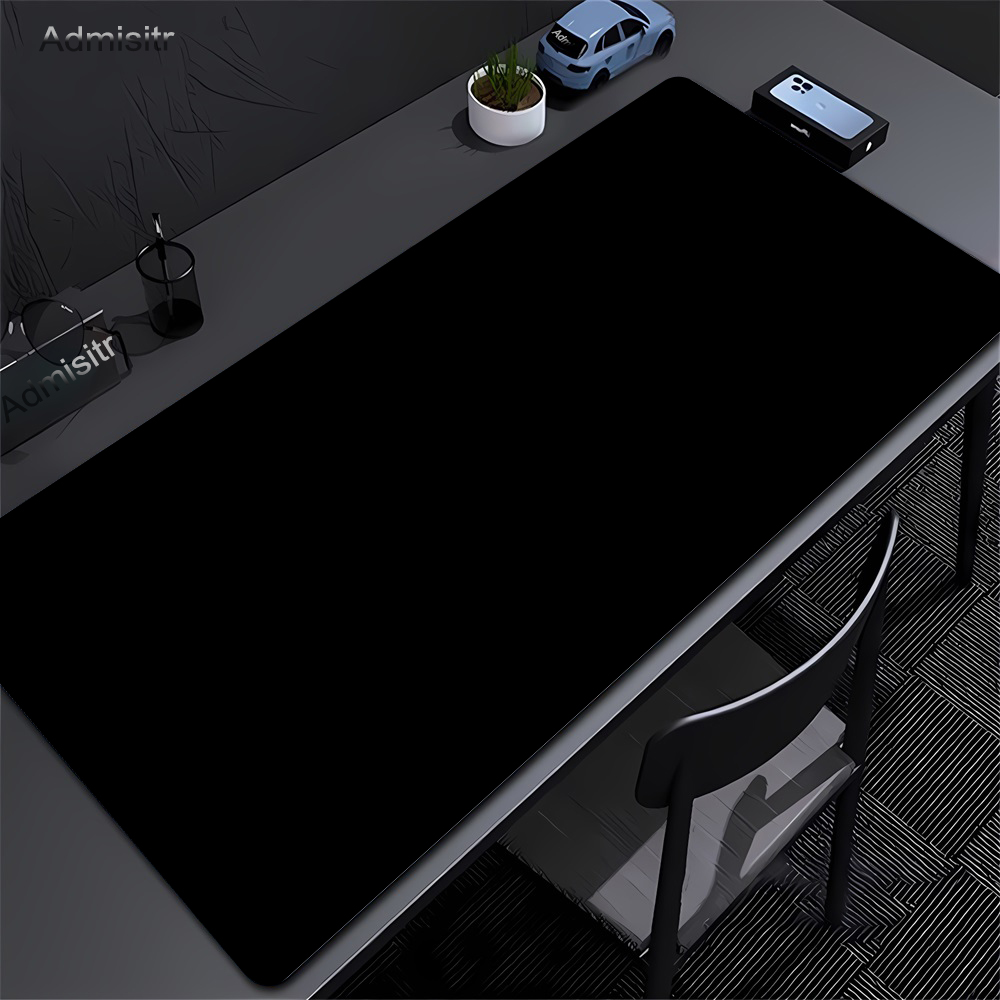 Laptop Accessories Nearby - 大型の黒い革製ゲーミングマウスパッド,単色マット,防水,傷防止,コンピューター,PC,ラップトップアクセサリー用