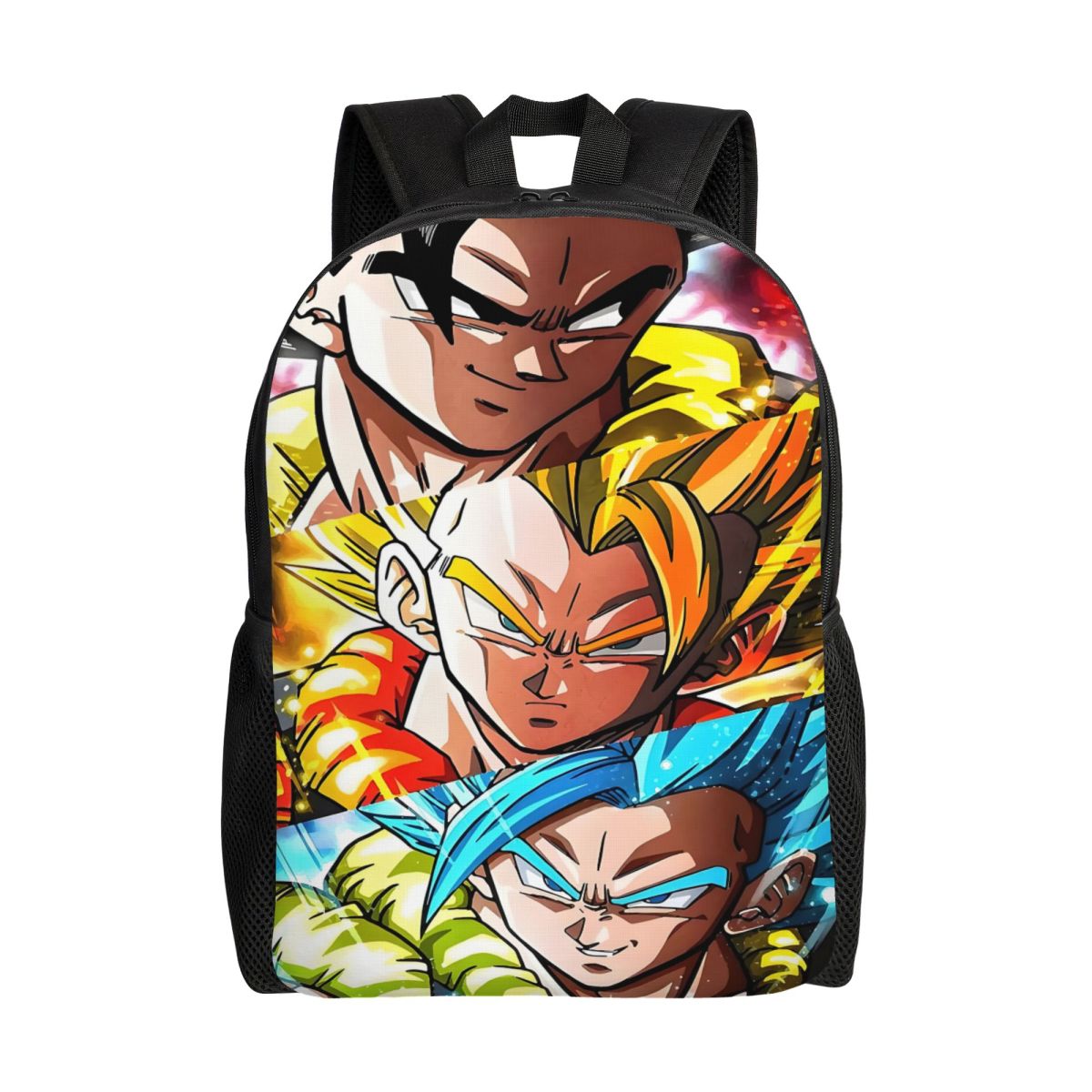 Laptop Accessories For Students - カスタマイズされた V-Vegetaes 日本アニメ目模様のラップトップバックパック男性女性ファッションブックバッグ大学生用古典的なバッグ