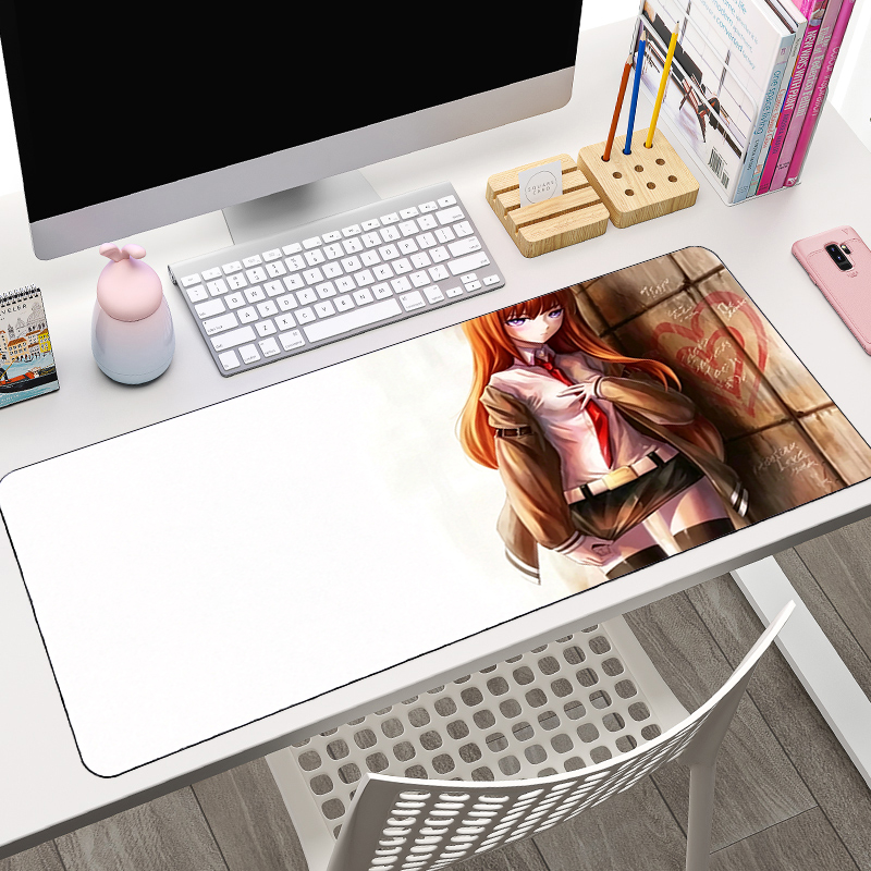 Laptop Accessories For Gaming - 大型マウスパッド、クールなゲーミングアクセサリー、ヴァルミロ製キーボードマット、シュタインズ・ゲート、eスポーツプレイヤー向け、ゲーマー向け、デスクマット、オフィス用、ノートパソコン用マウスパッド。