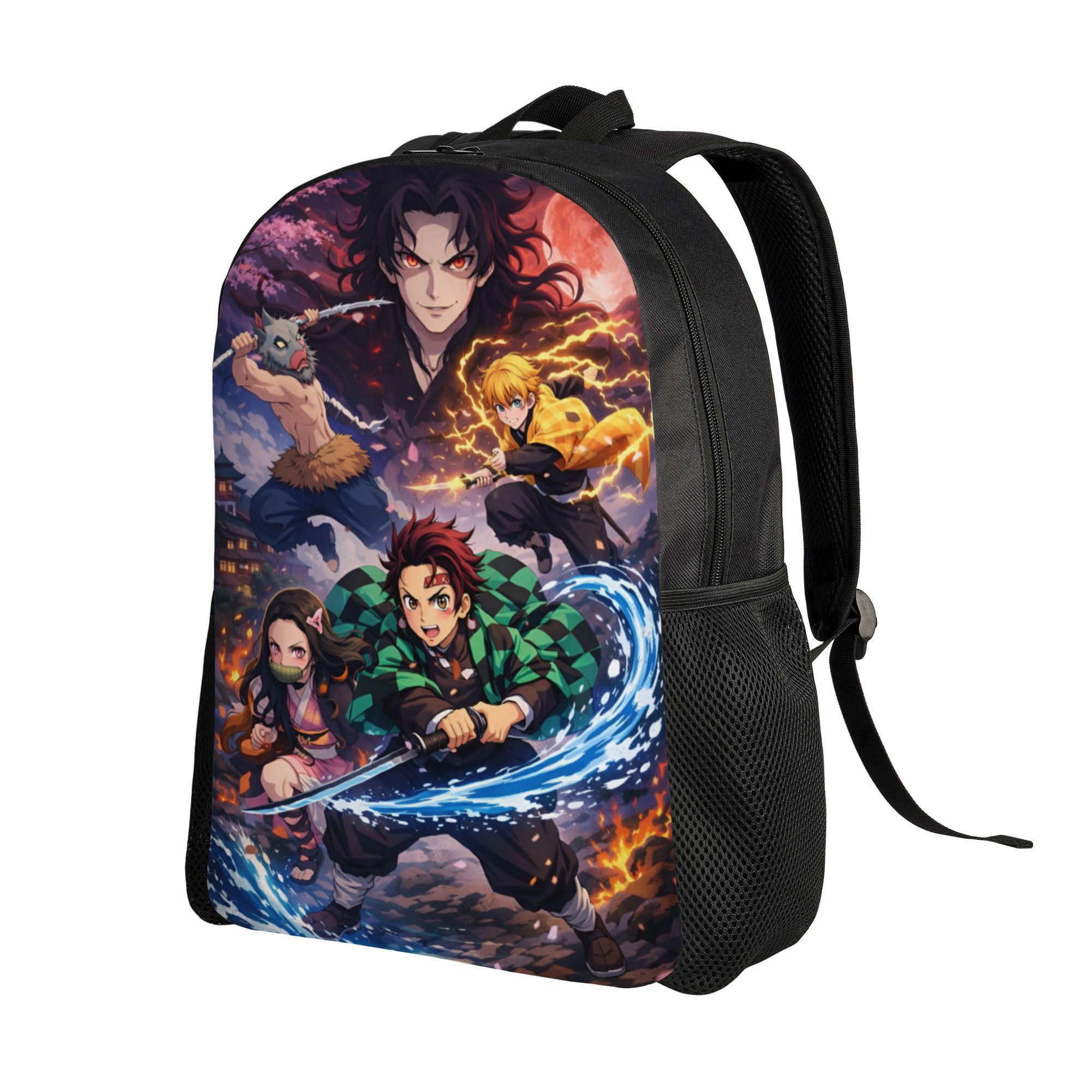 D-デーモンスレイヤーズ旅行バックパック女性男性学校ラップト - Laptop Accessories For Students のレビューと価格