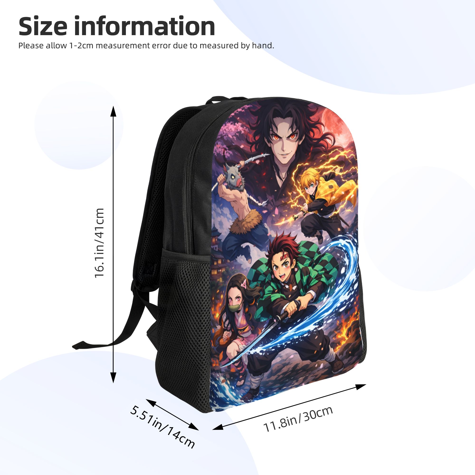 D-デーモンスレイヤーズ旅行バックパック女性男性学校ラップト - Laptop Accessories For Students のレビューと価格