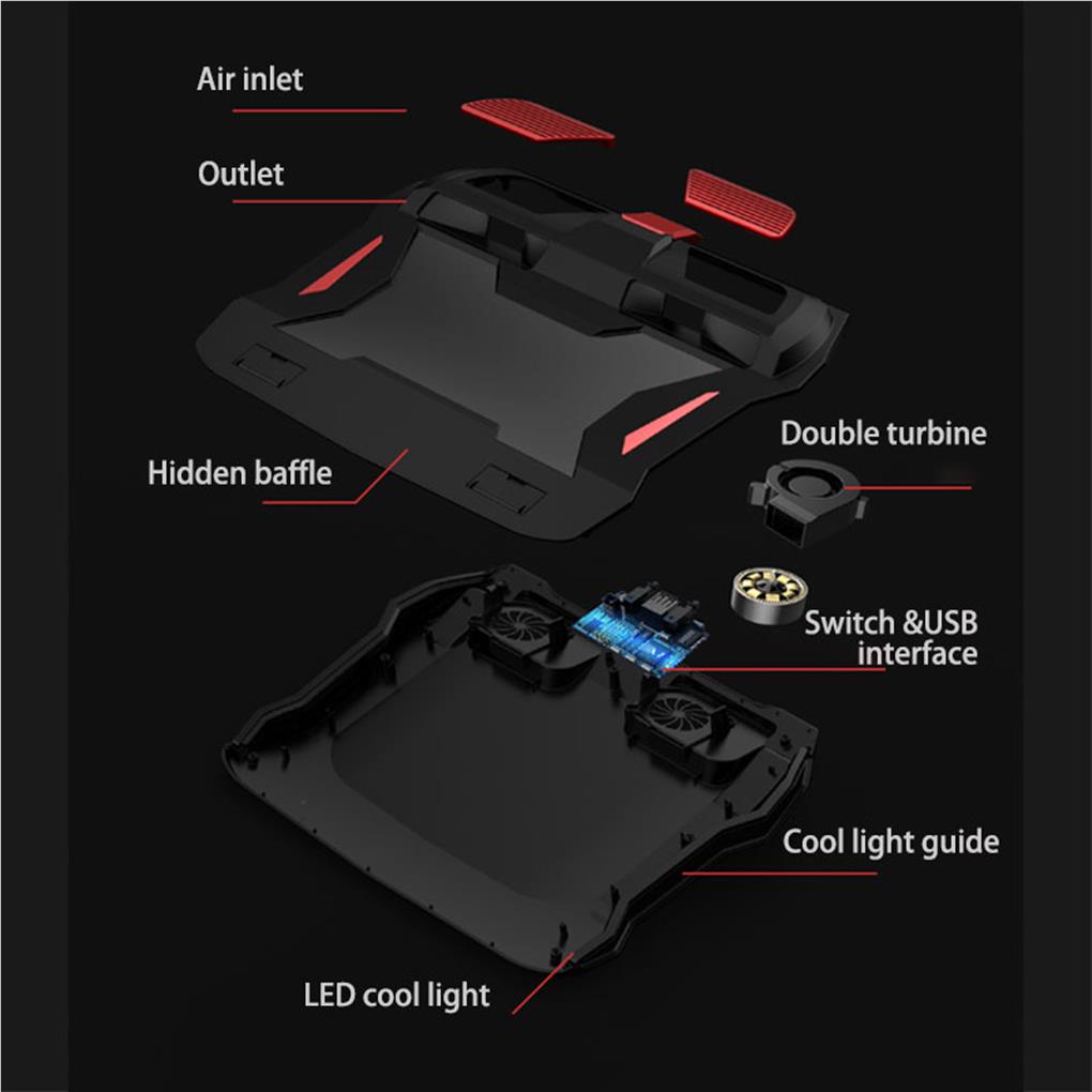 ノートパソコン用冷却パッド。強力な空気循環による冷却。高性能 - Laptop Accessories Cooling Pad のレビューと価格