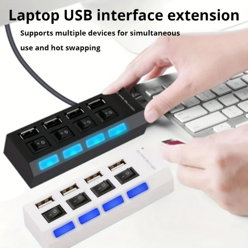 USB 2.0 ハブ 4/7 ポートスプリッタ電源アダプタ  - Laptop Accessories Nearby のレビューと価格