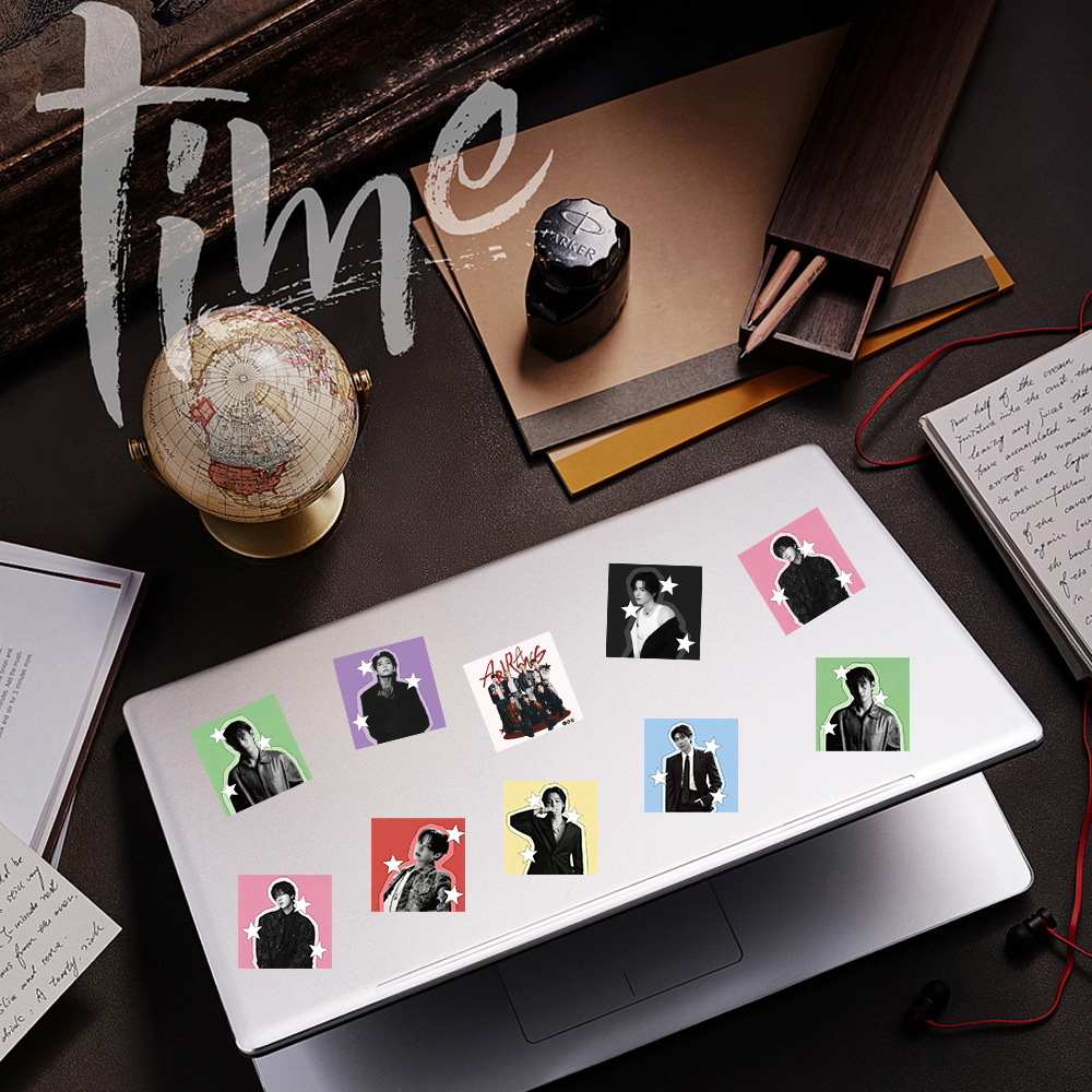 K-POP BTSスター装飾ステッカーロール 500枚 DI - Laptop Accessories And Parts のレビューと価格