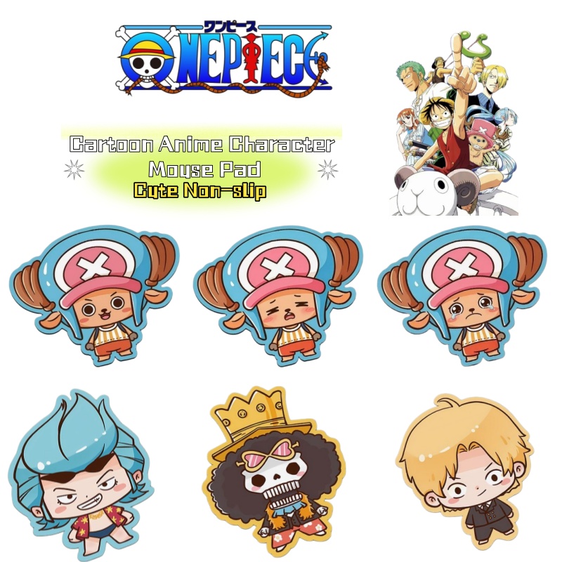 ワンピース漫画アニメキャラクターかわいいマウスパッド和風滑り - Laptop Accessories And Parts のレビューと価格