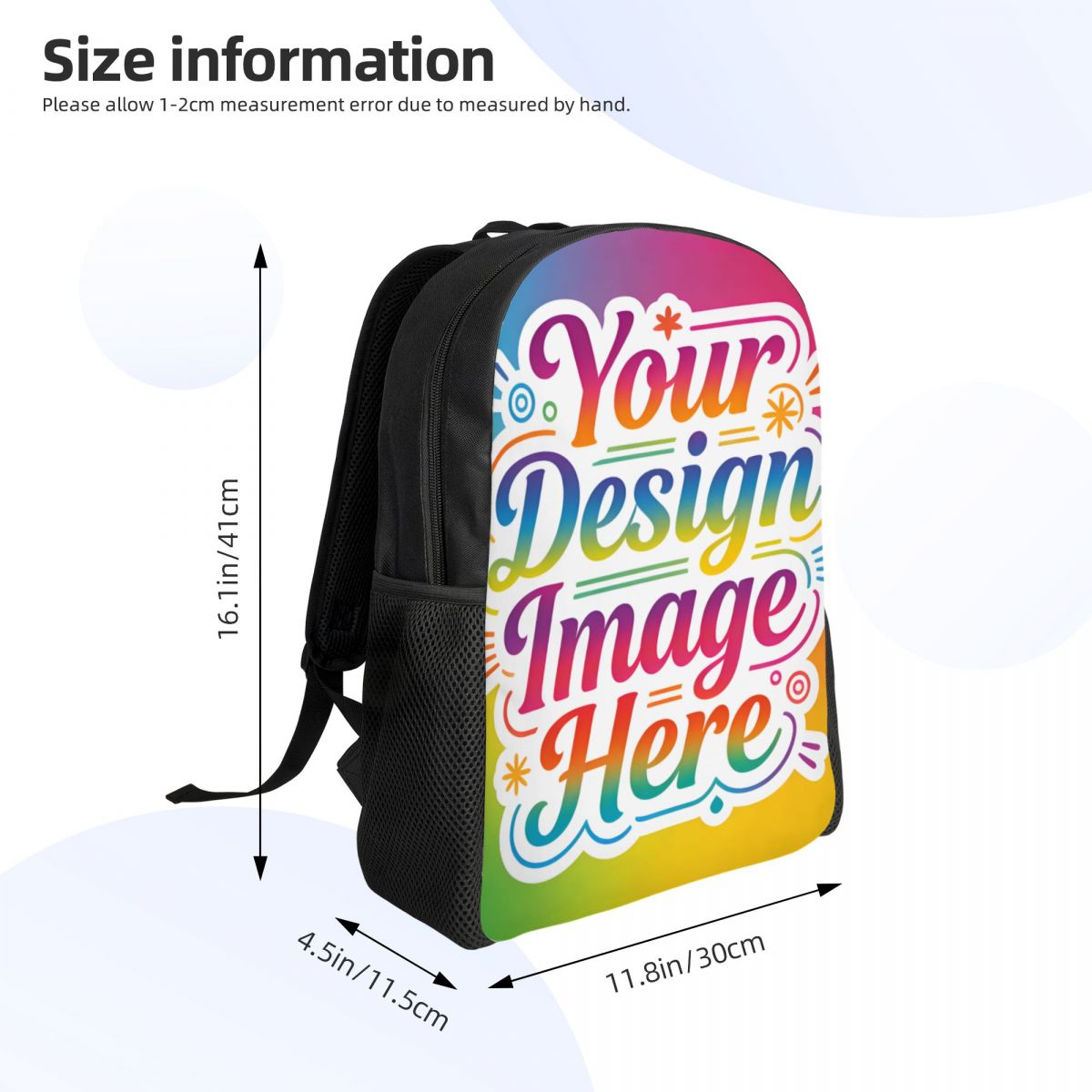 パーソナライズされたカスタムイメージロゴバックパック、女性、 - Laptop Accessories For Students のレビューと価格