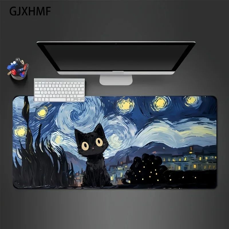 アニメ「スターリーナイト」猫柄ゲーミングマウスパッド かわい - Laptop Accessories Nearby のレビューと価格