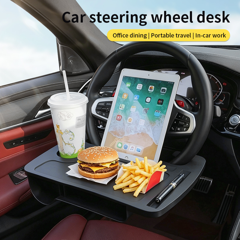 2-IN-1 車用ステアリングホイールテーブルトレイ、多目的 - Laptop Accessories Table のレビューと価格