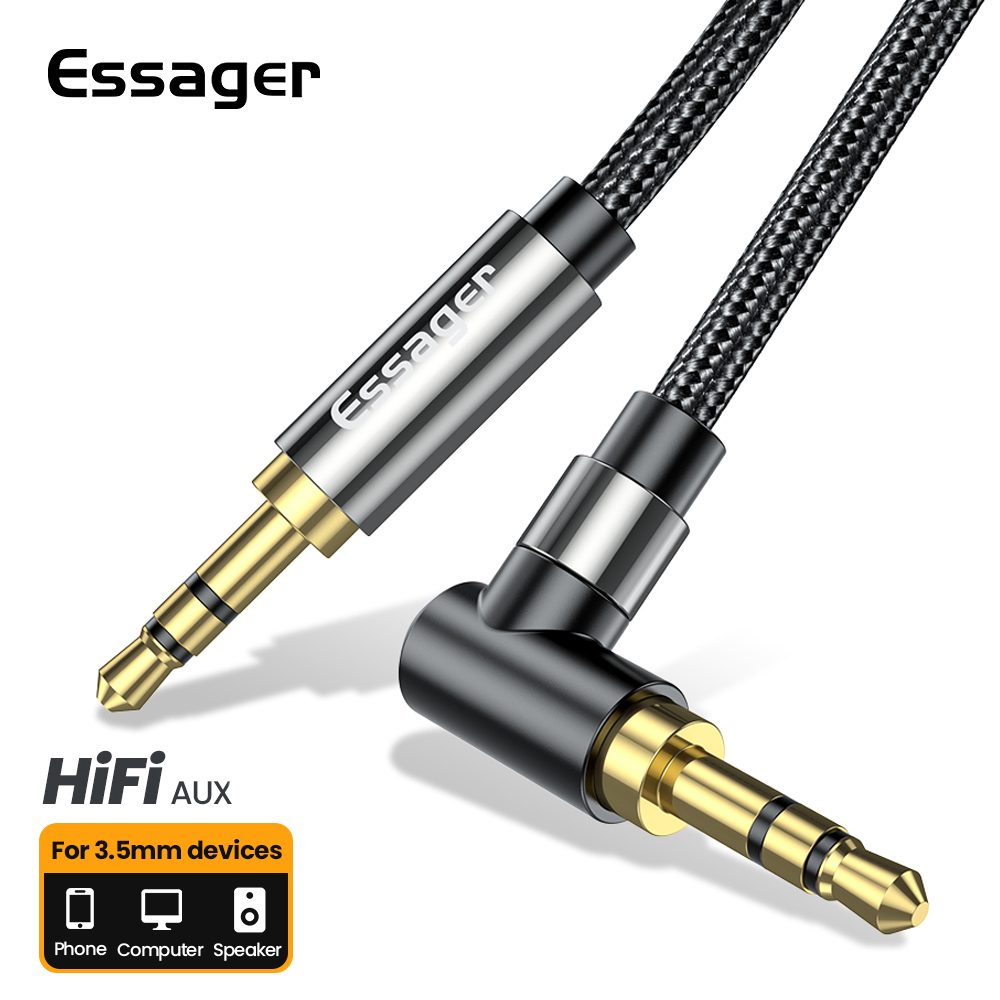 Essager Aux 延長ケーブル 3.5 ミリメートルジ - Laptop Accessories Headphones のレビューと価格