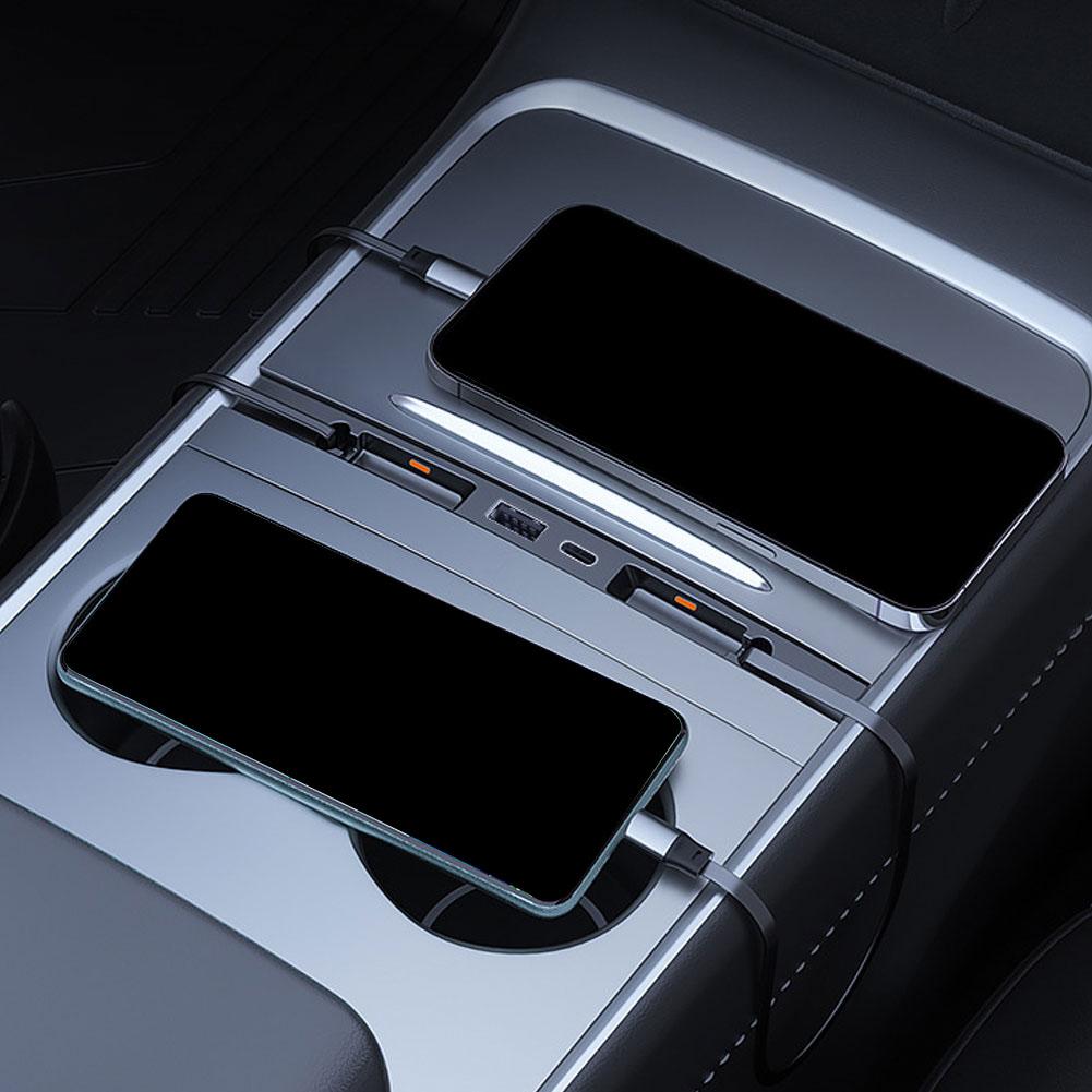 テスラ モデル3/Y/YL用 車載センターコンソール ドッキ - Usb C Docking Hub のレビューと価格