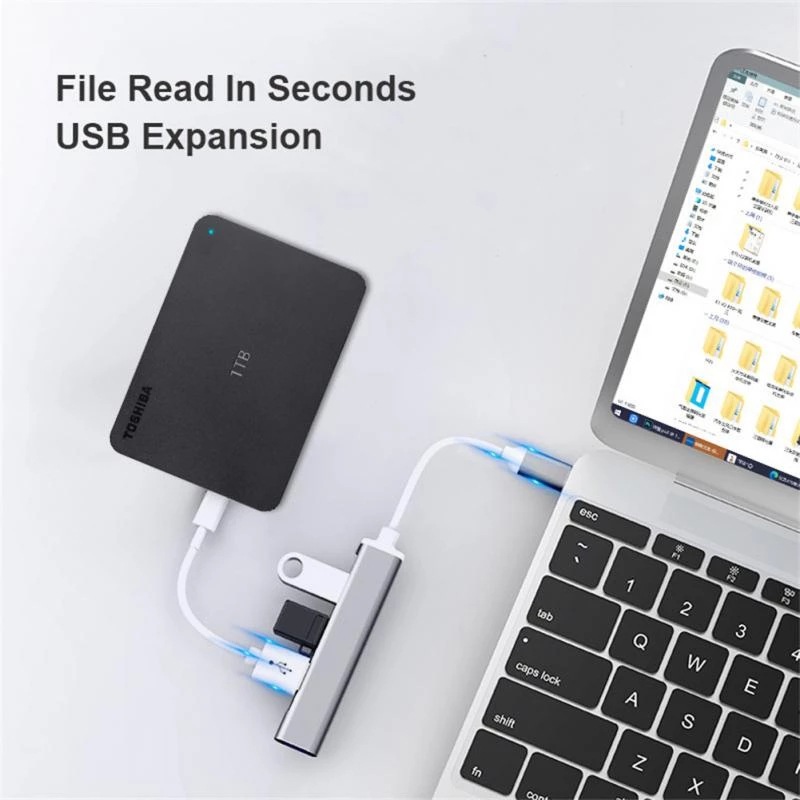 4-in-1 Type-Cエクステンダーハブ 4ポートUSB - Laptop Accessories Nearby のレビューと価格