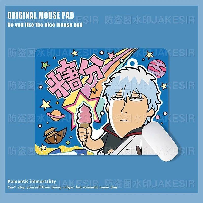 かわいい銀魂柄大型マウスパッド、滑り止めデスクマット、オフィ - Laptop Accessories Table のレビューと価格