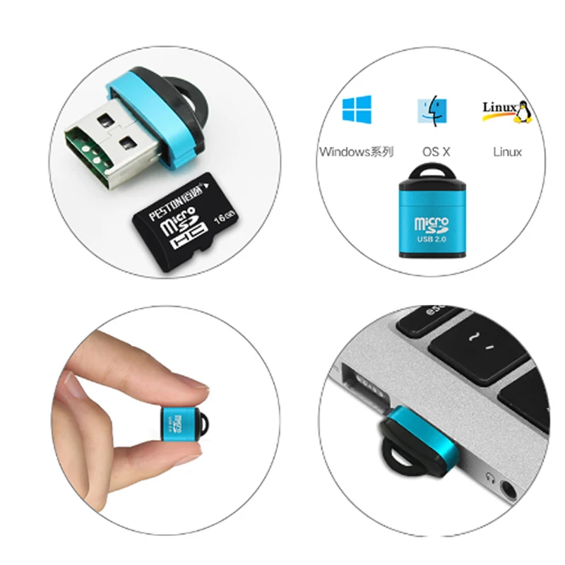ミニ USB マイクロ SD/TF メモリカードリーダー U - Laptop Accessories Nearby のレビューと価格
