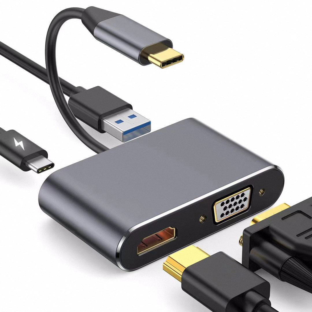 4K USB Type-C - VGA 1080P USB- - Usb C Docking Hub のレビューと価格