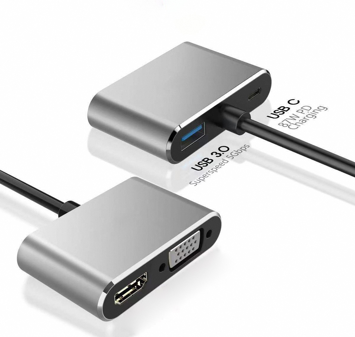 4K USB Type-C - VGA 1080P USB- - Usb C Docking Hub のレビューと価格