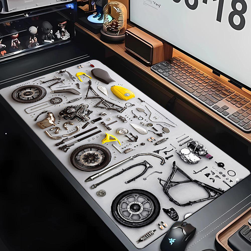 分解図 ゴム製マウスパッド マウスパッド XXL ゲームアク - Laptop Accessories For Gaming のレビューと価格
