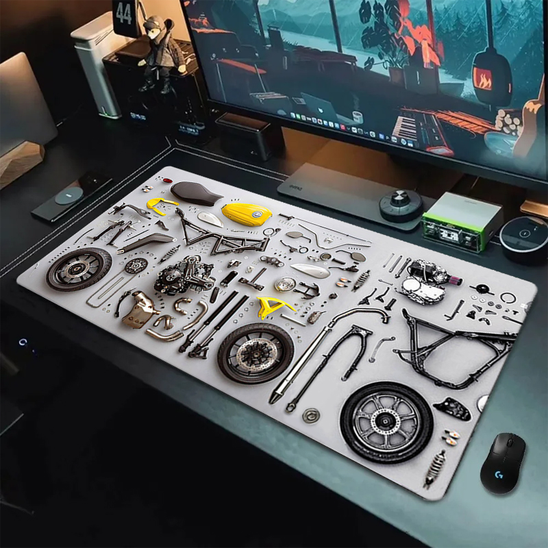 分解図 ゴム製マウスパッド マウスパッド XXL ゲームアク - Laptop Accessories For Gaming のレビューと価格