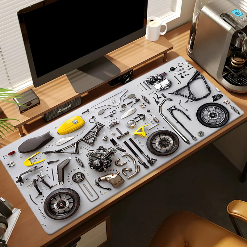 分解図 ゴム製マウスパッド マウスパッド XXL ゲームアク - Laptop Accessories For Gaming のレビューと価格
