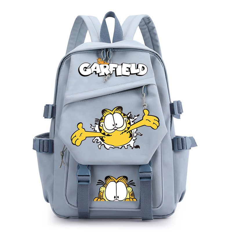 ガーフィールドの漫画風のかわいい学生用軽量スクールバッグ、カ - Laptop Accessories For Students のレビューと価格