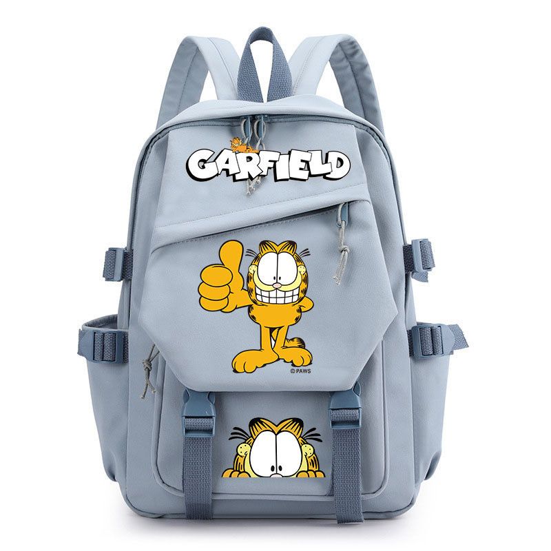 ガーフィールドの漫画風のかわいい学生用軽量スクールバッグ、カ - Laptop Accessories For Students のレビューと価格