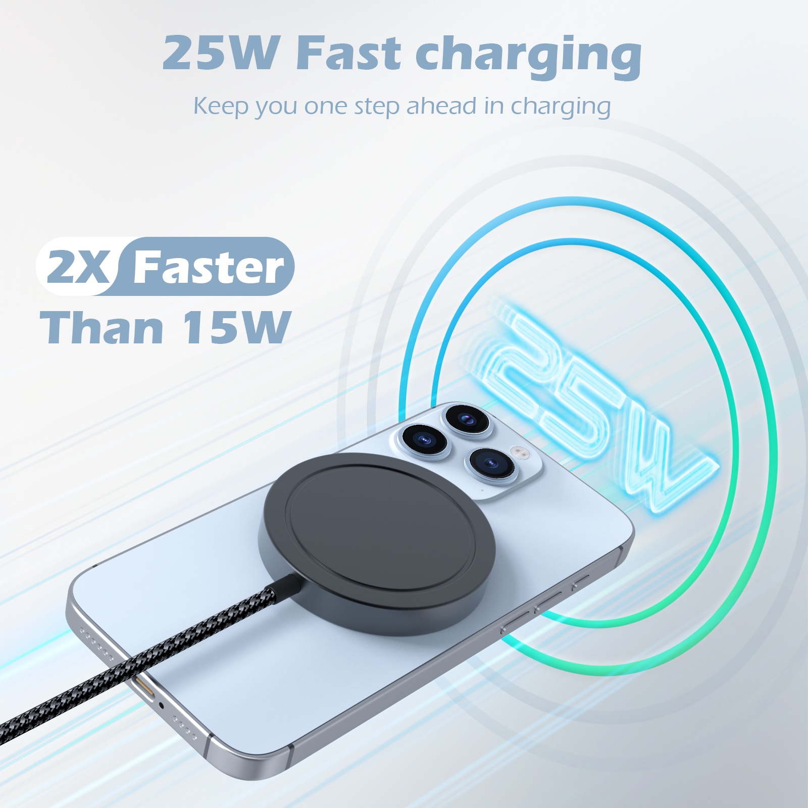 25W マグネティックワイヤレス充電器 iPhone 16  - Usb C Docking Hub のレビューと価格