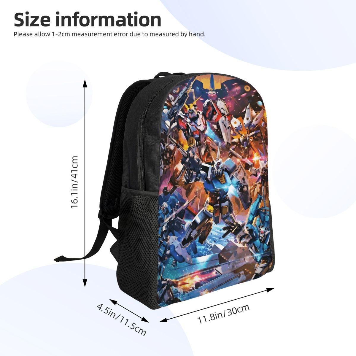 カスタマイズされた G ガンダム映画ラップトップバックパック - Laptop Accessories For Students のレビューと価格