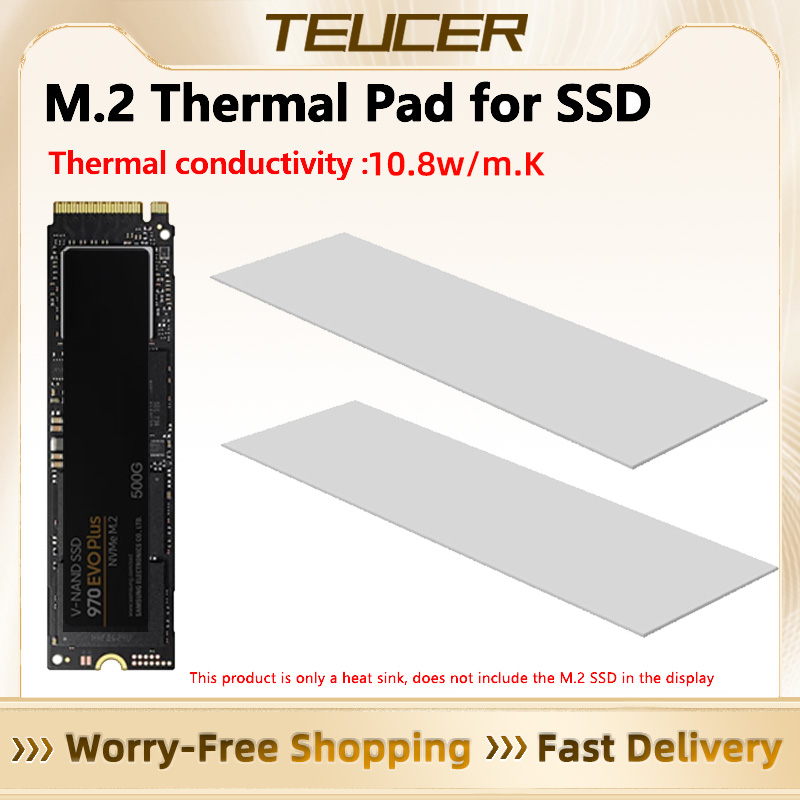 TEUCER M.2 サーマルパッド 10.8W/mk 70 - Laptop Accessories Cooling Pad のレビューと価格