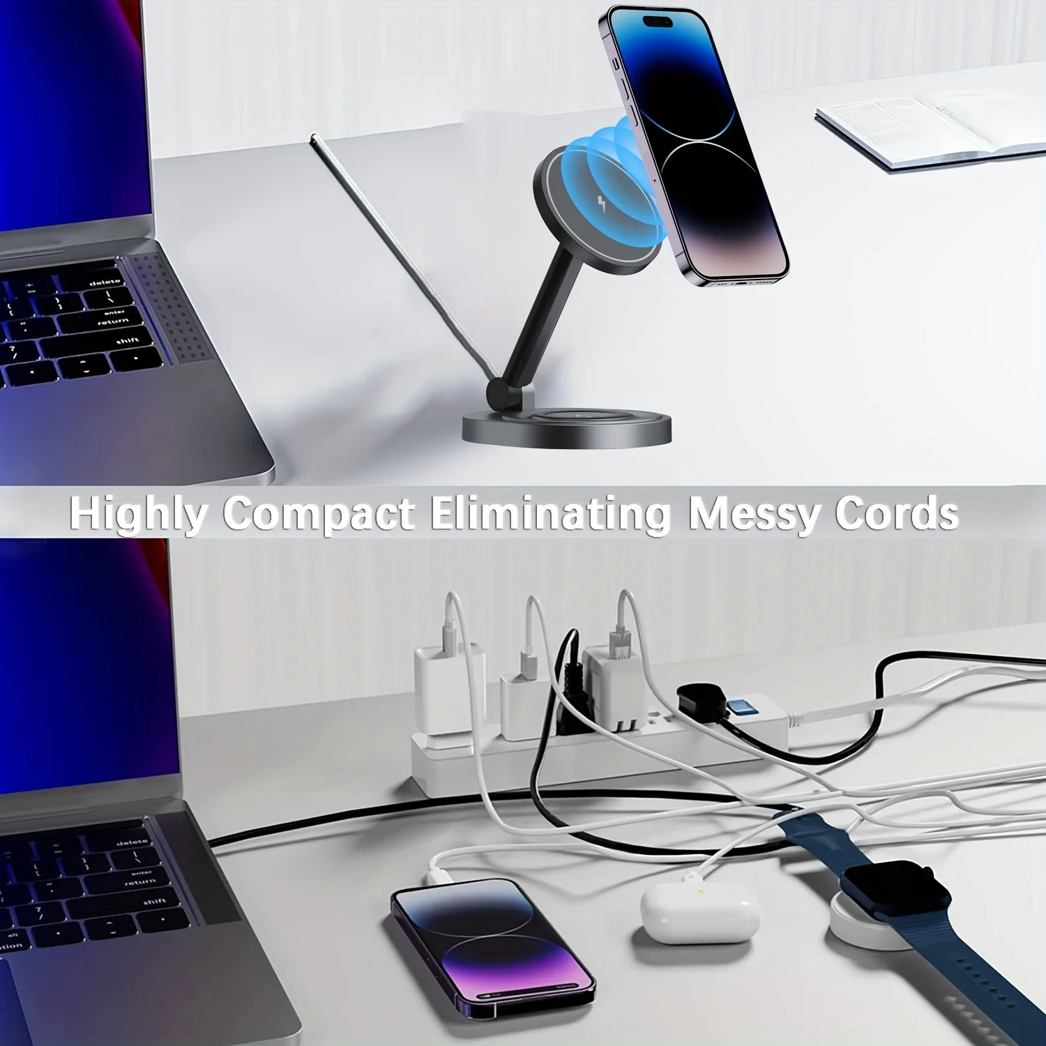 2 で 1 磁気ワイヤレス充電器スタンドパッド iPhone - Usb C Docking Hub のレビューと価格
