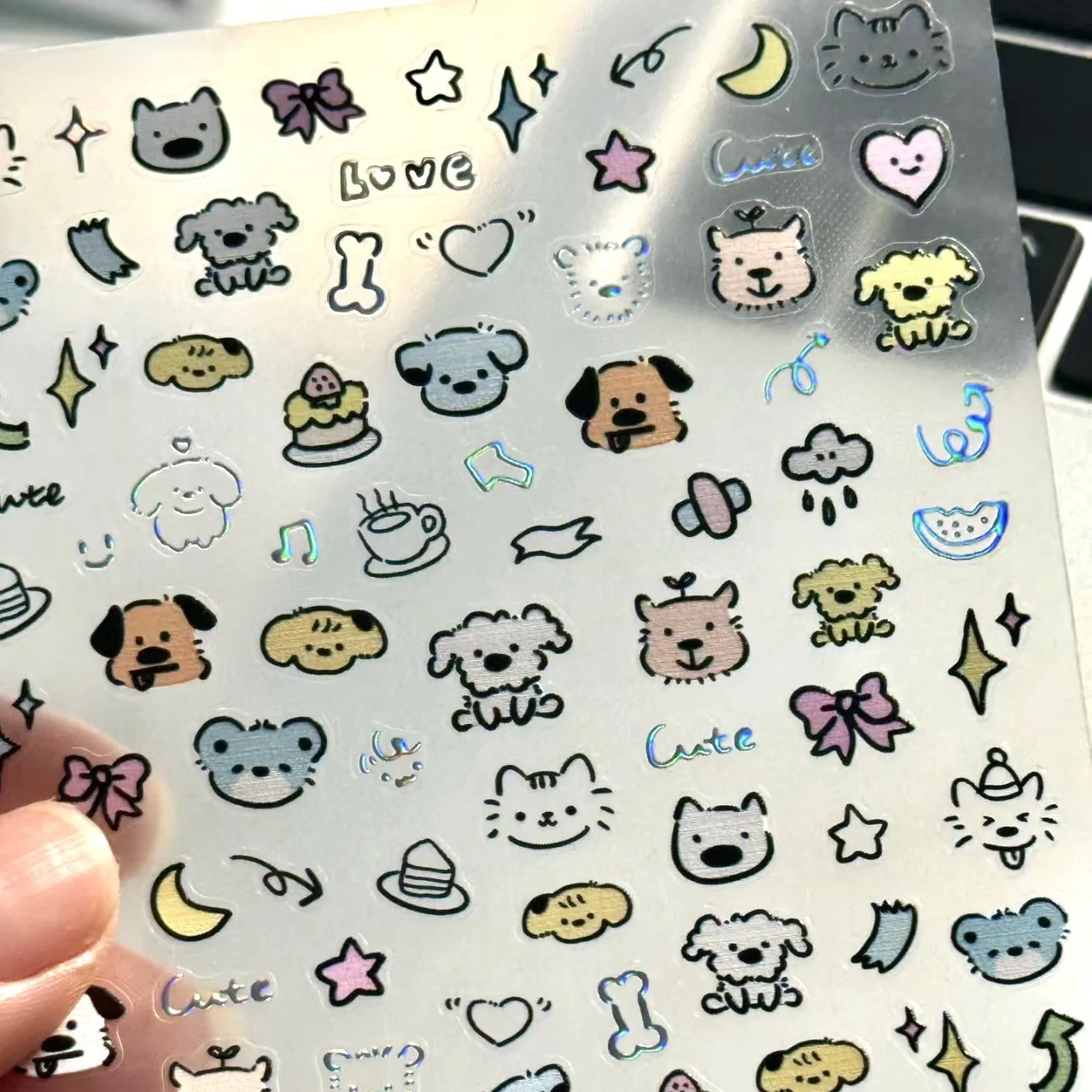 3 個ミニ漫画子犬バニーステッカーヘッドセットラップトップフ - Laptop Accessories Headphones のレビューと価格