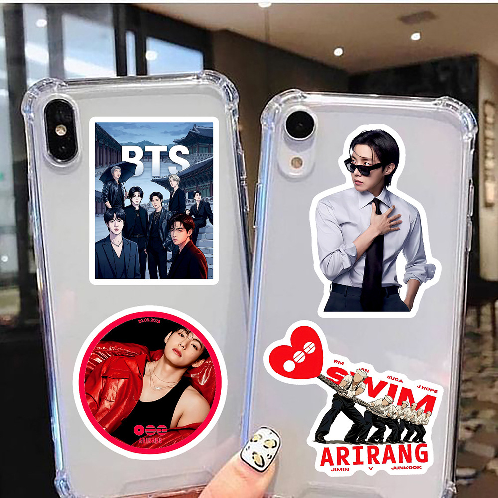 BTS K-POPボーイグループステッカー 50枚入り。防水 - Laptop Accessories Nearby のレビューと価格