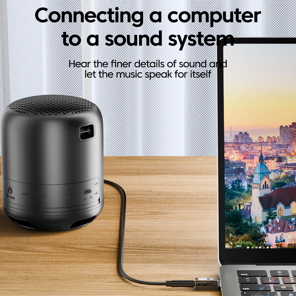プラグアンドプレイ 3.5m USBオーディオアダプター H - Laptop Accessories Headphones のレビューと価格