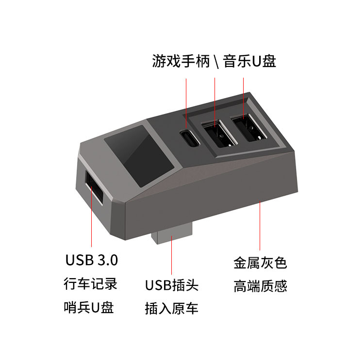 USB ハブ車のグローブボックスドッキングステーションアダプ - Usb C Docking Hub のレビューと価格