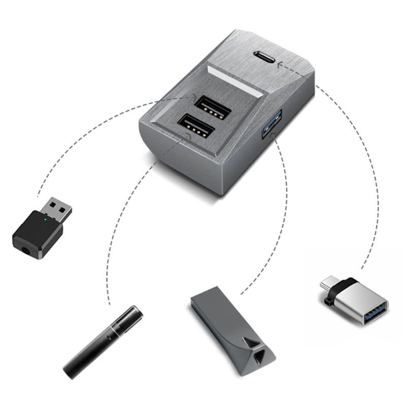 車のグローブボックス用ドッキングステーションUSBハブ拡張ド - Usb C Docking Hub のレビューと価格