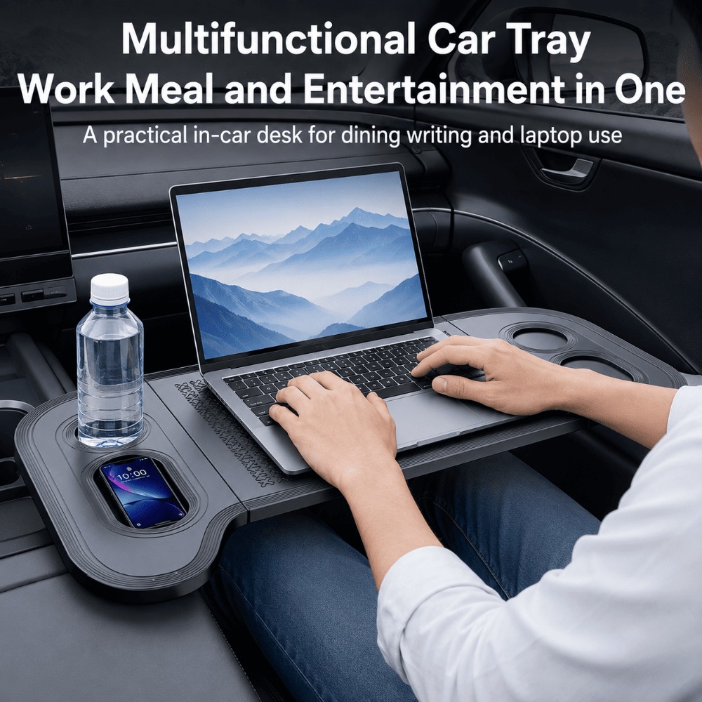 ユニバーサル車両用ステアリングホイールトレイ 多機能カーテー - Laptop Accessories Table のレビューと価格
