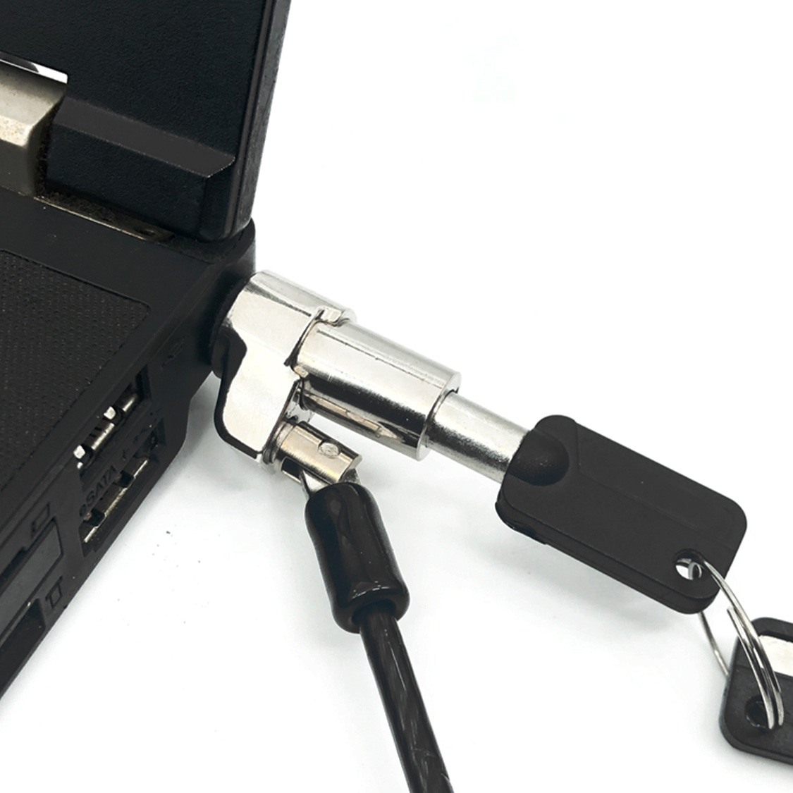 ノートパソコン用セキュリティケーブルロック、ケンジントンキー - Laptop Lock Cable のレビューと価格